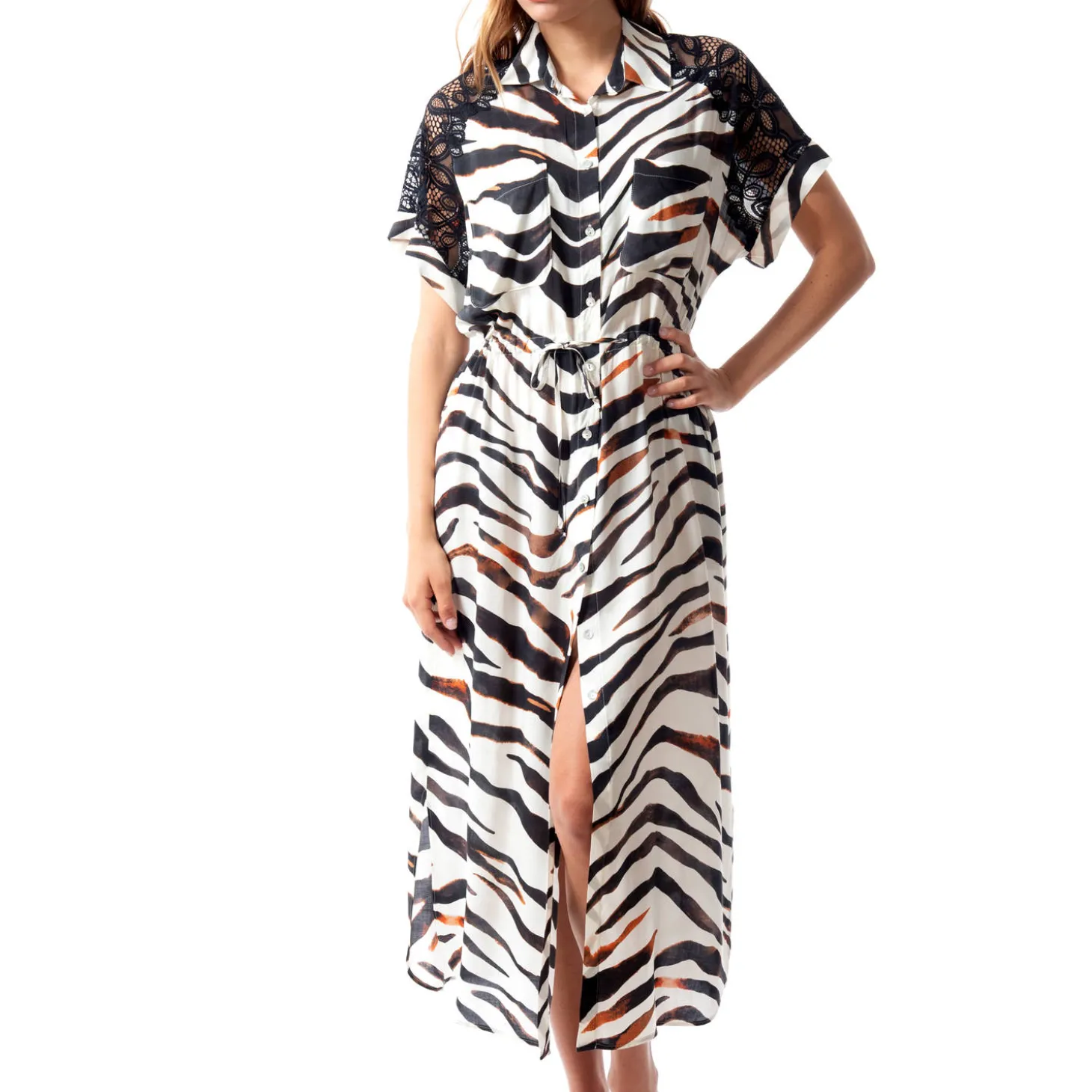 Robe Chemise Longue De Plage