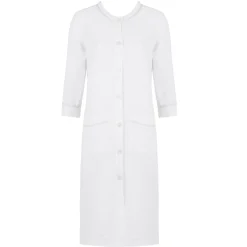 Robe De Chambre Boutonnee En Coton