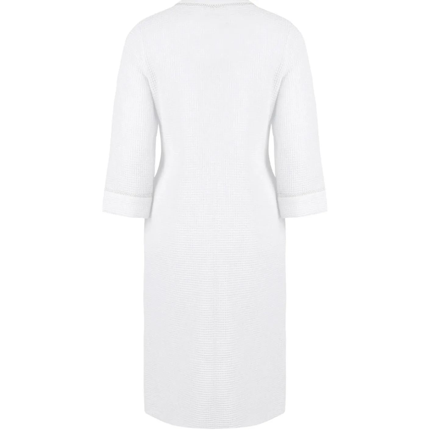Robe De Chambre Boutonnee En Coton