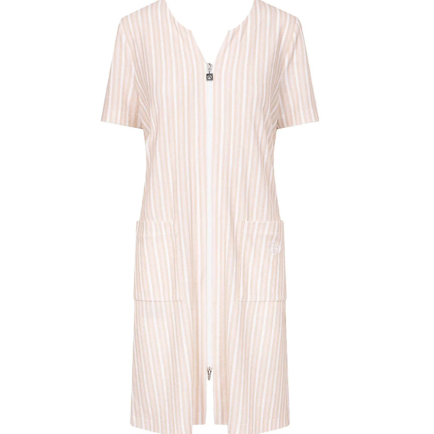 Robe De Chambre Zippee En Coton