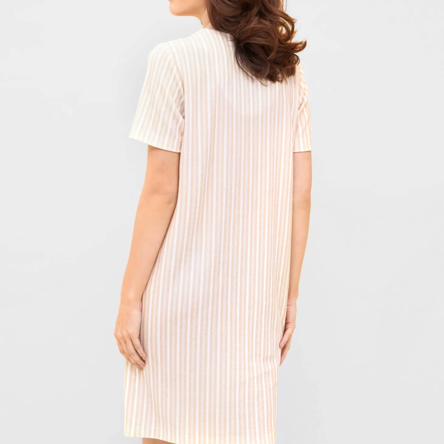 Robe De Chambre Zippee En Coton