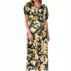 Robe De Plage Boutonnee