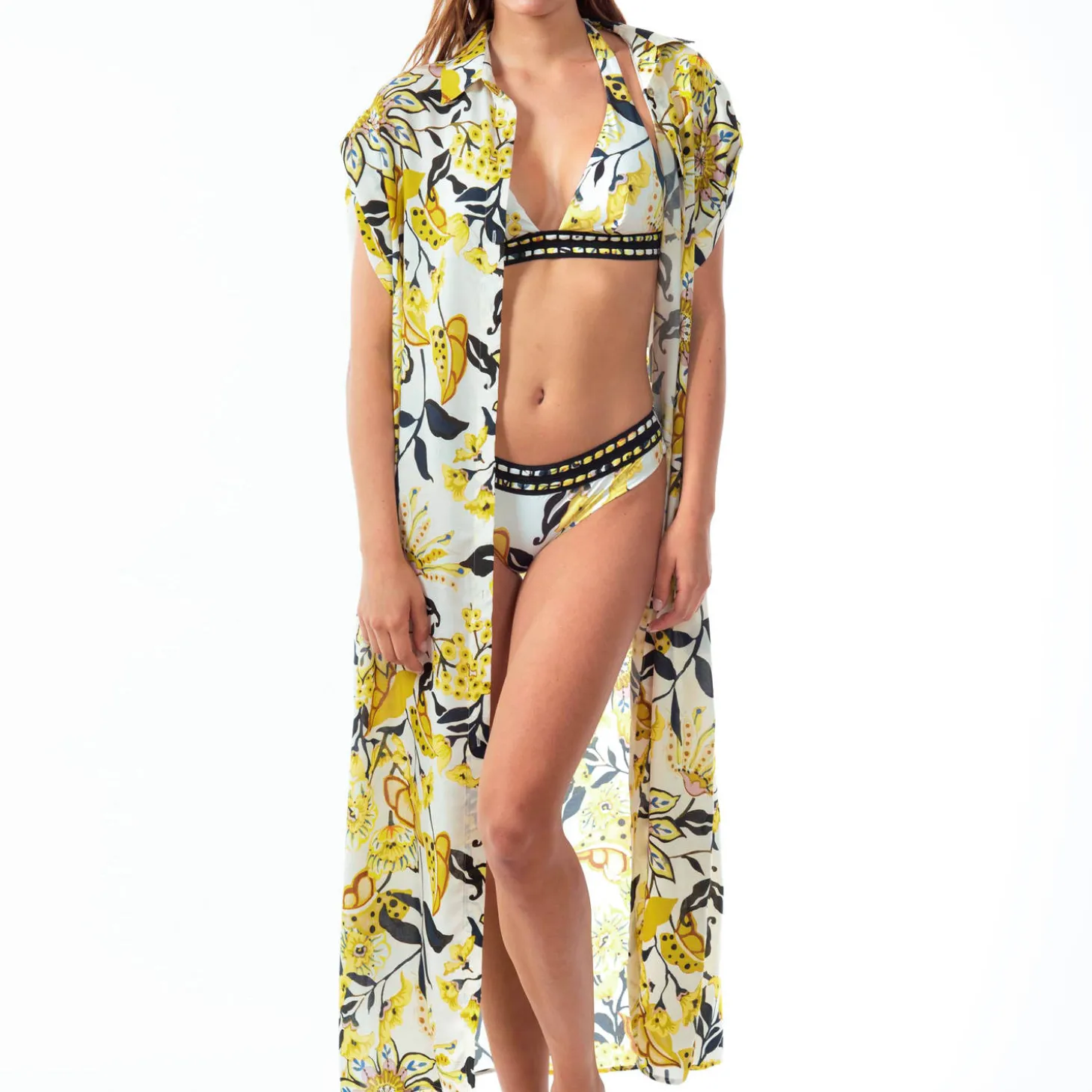 Robe De Plage Boutonnee