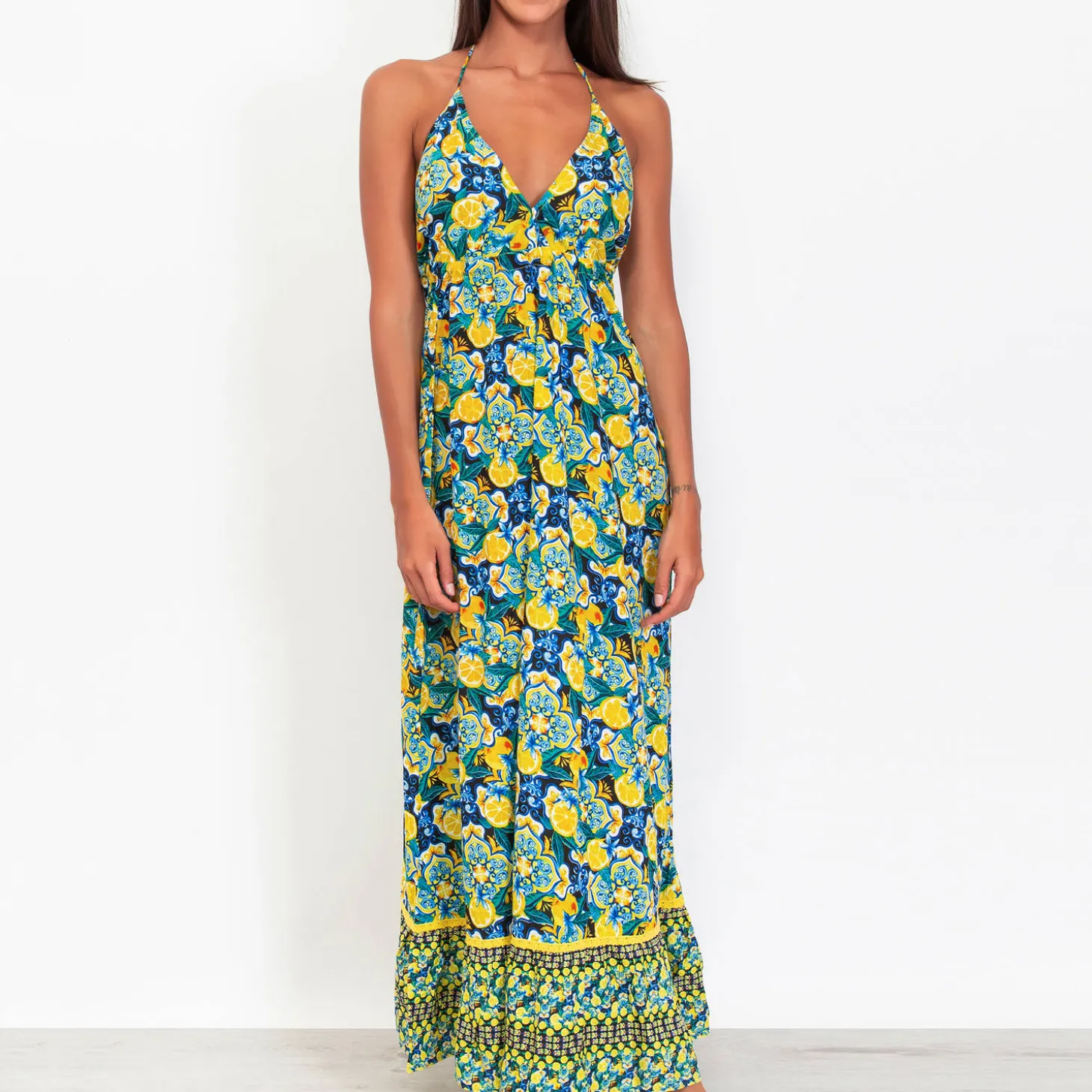 Robe De Plage Longue En Coton