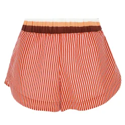 Short De Plage En Coton Et Soie
