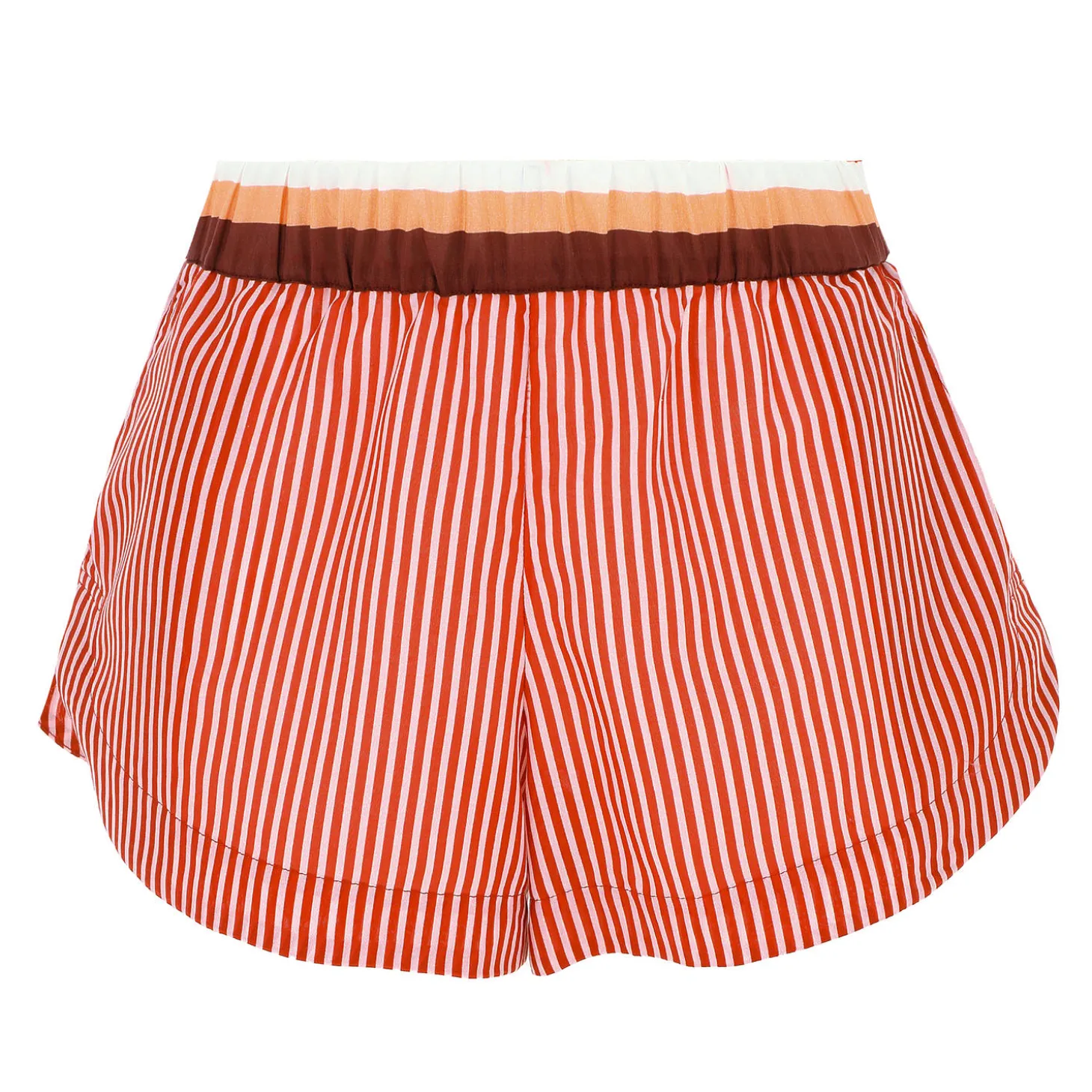 Short De Plage En Coton Et Soie