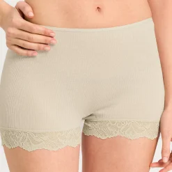 Short En Laine Et Soie