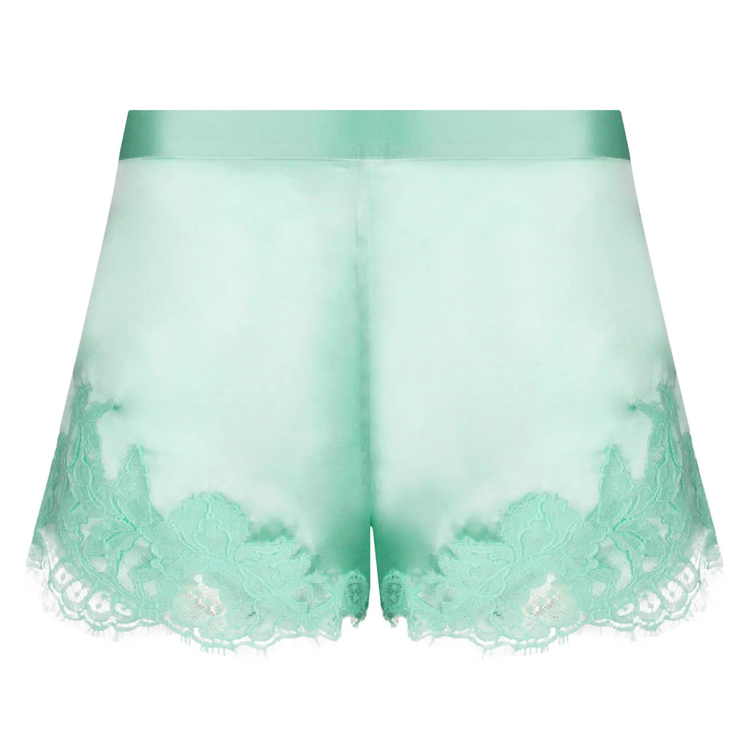 Short En Soie Et Dentelle