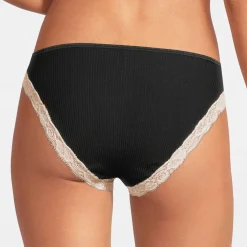Slip Dentelle En Coton Fil D'Ecosse