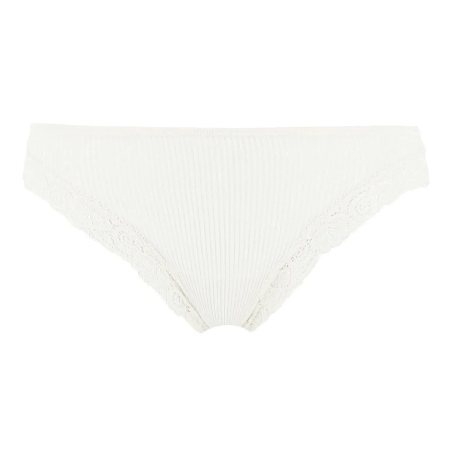 Slip Dentelle En Coton Fil D'Ecosse