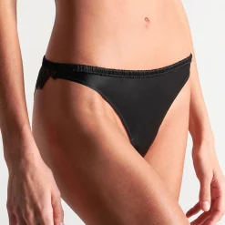 Slip En Soie Et Dentelle