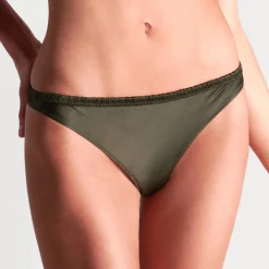 Slip En Soie Et Dentelle