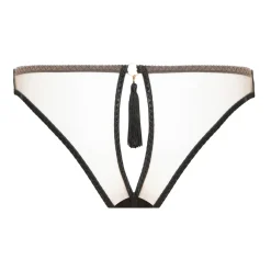 Slip Ouvert En Cuir