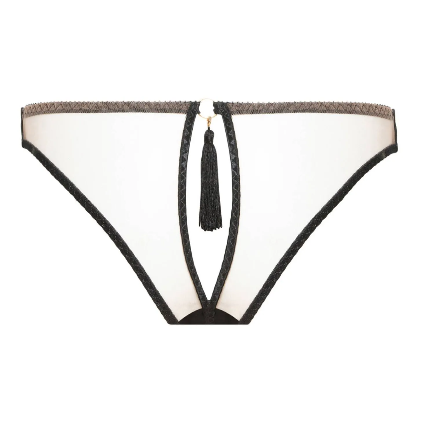 Slip Ouvert En Cuir