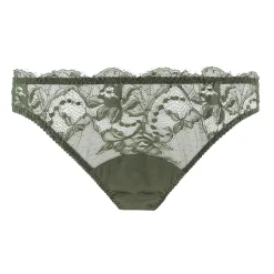 Slip Ouvert En Soie