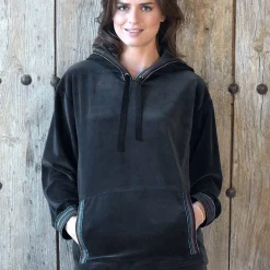 Sweat En Coton Effet Velours