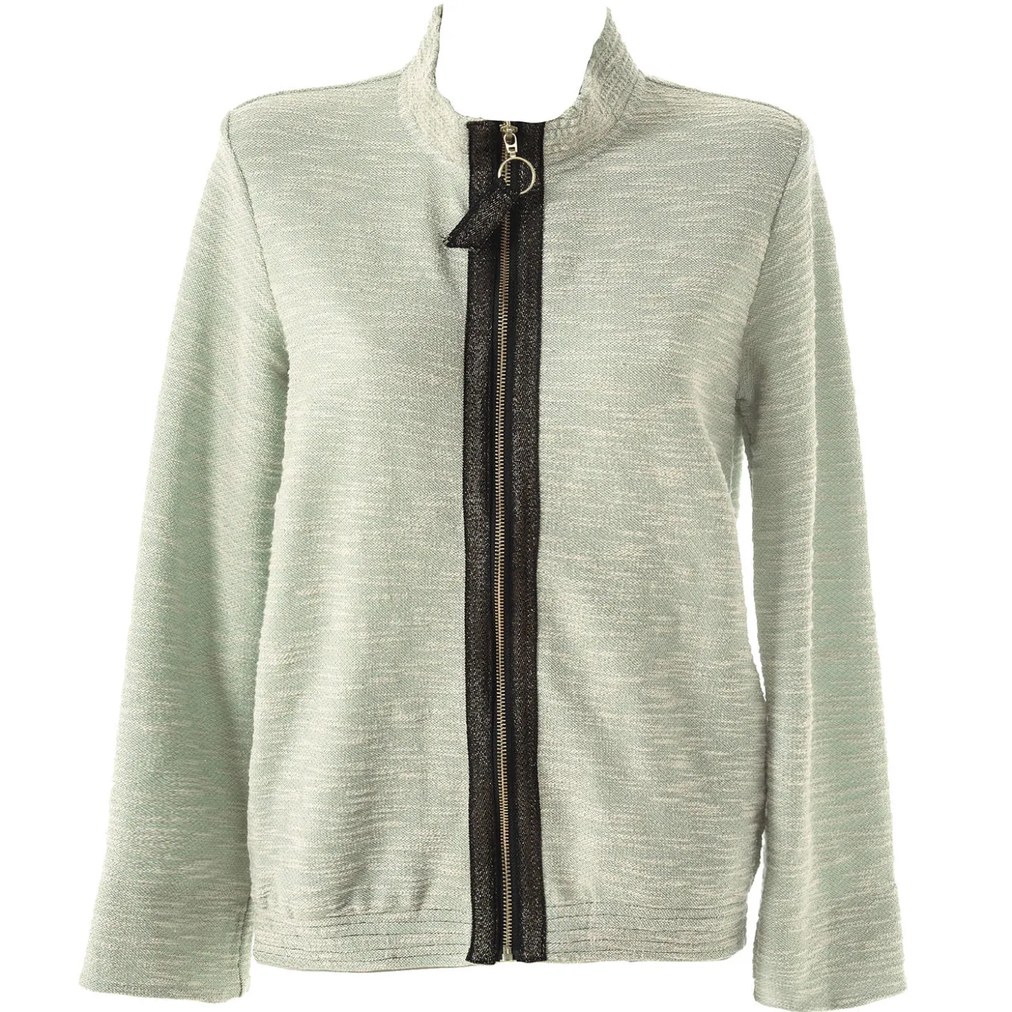 Sweat Zippe Lurex En Coton