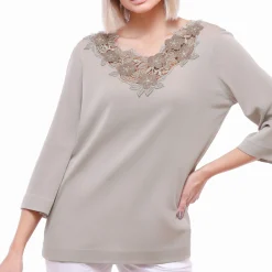 Top Manches 3/4 En Coton
