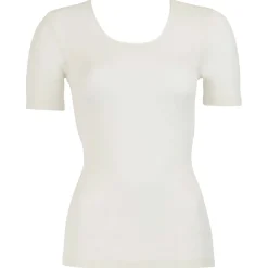 Top Manches Courtes En Laine Merinos Et Soie