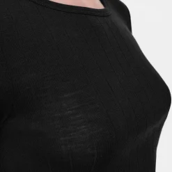 Top Manches Longues En Laine Et Soie