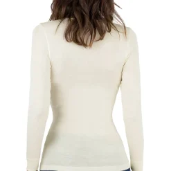 Top Manches Longues En Laine Merinos Et Soie