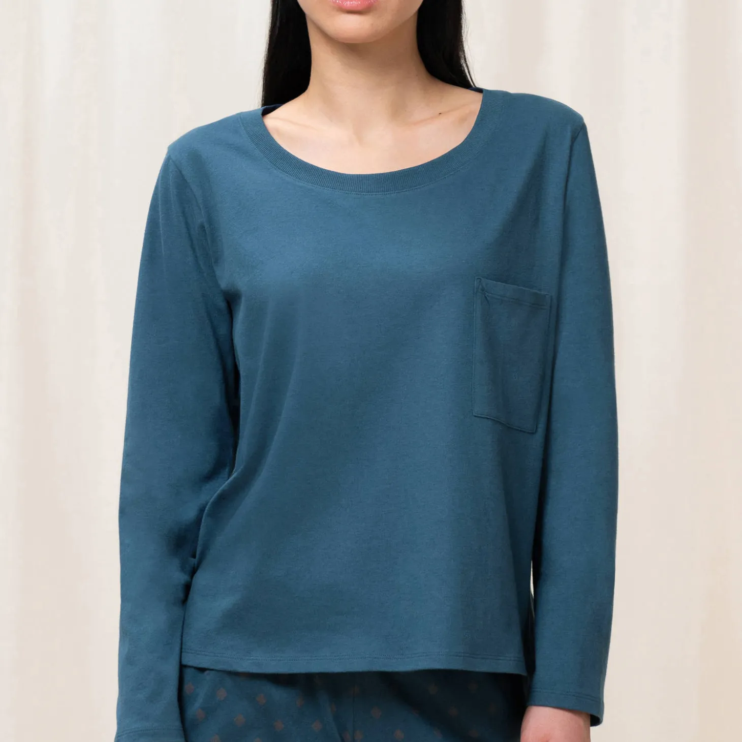 Top Poche Poitrine En Coton