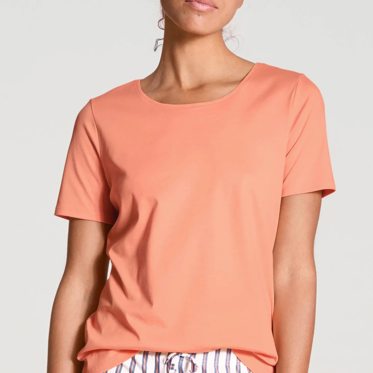 T-Shirt Col Rond En Coton