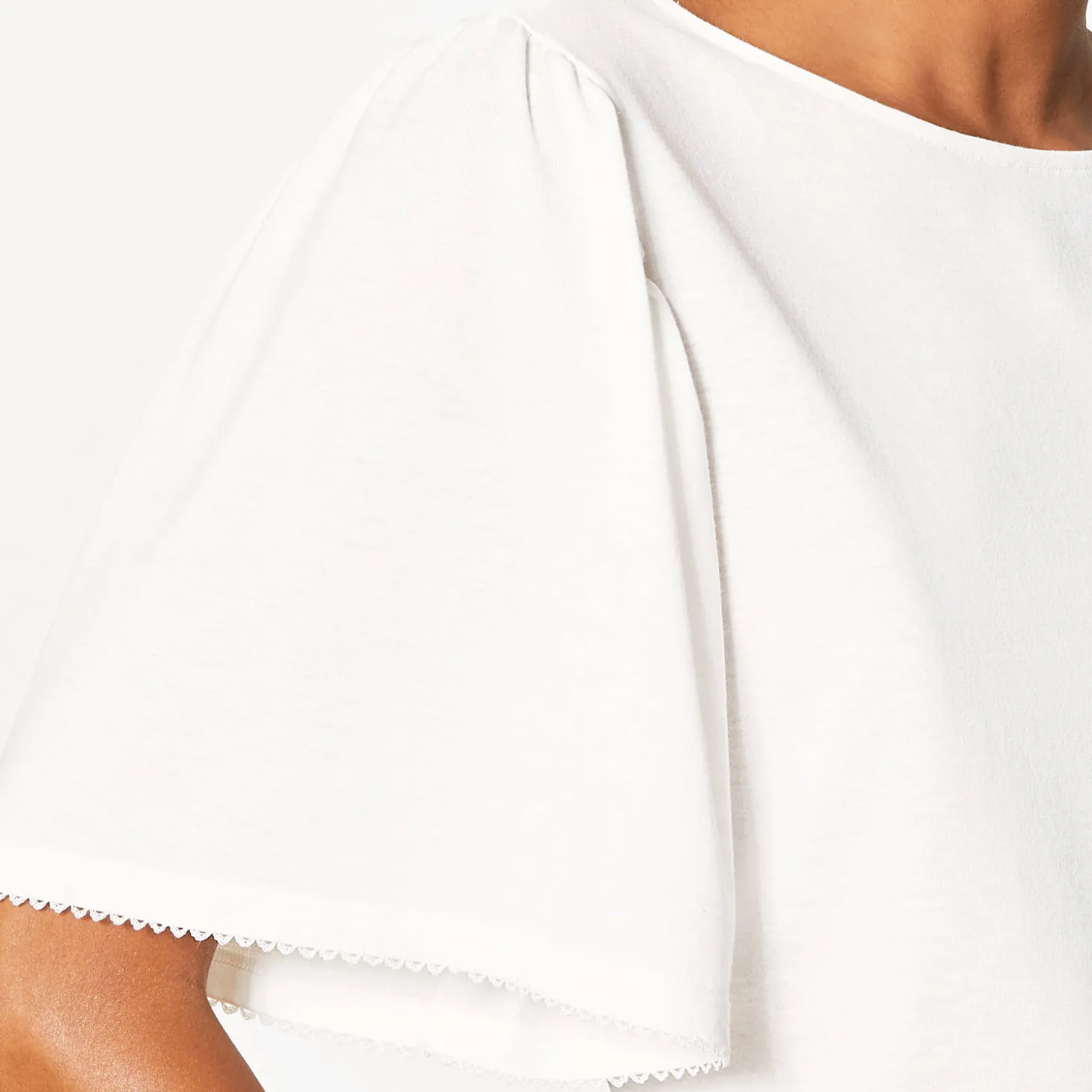 T-Shirt Col Rond En Coton