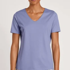 T-Shirt Col V En Coton