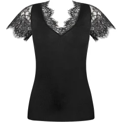 T-Shirt En Laine Et Soie