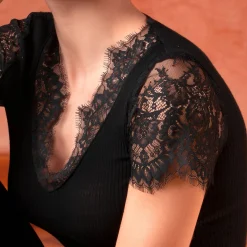 T-Shirt En Laine Et Soie