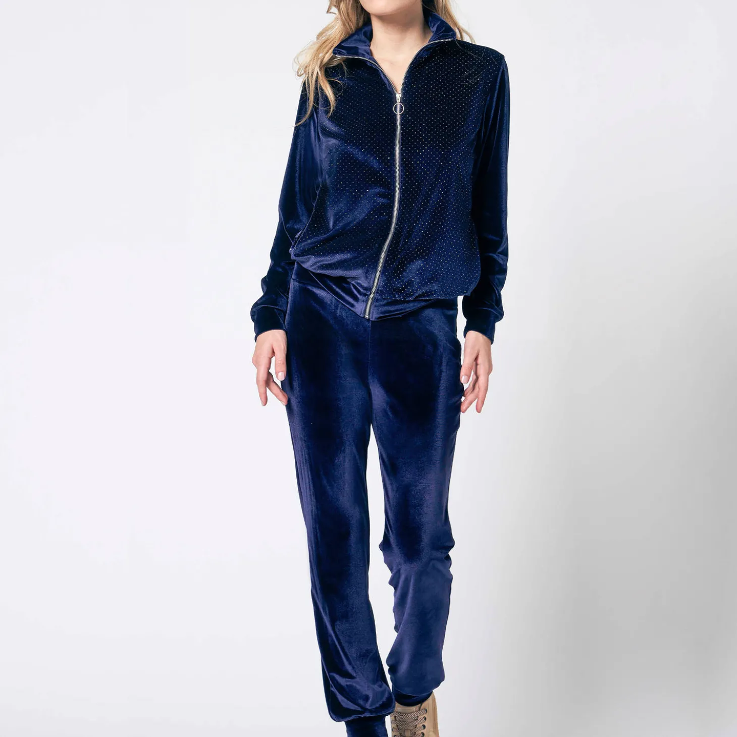Veste Zippee Mosca En Velours